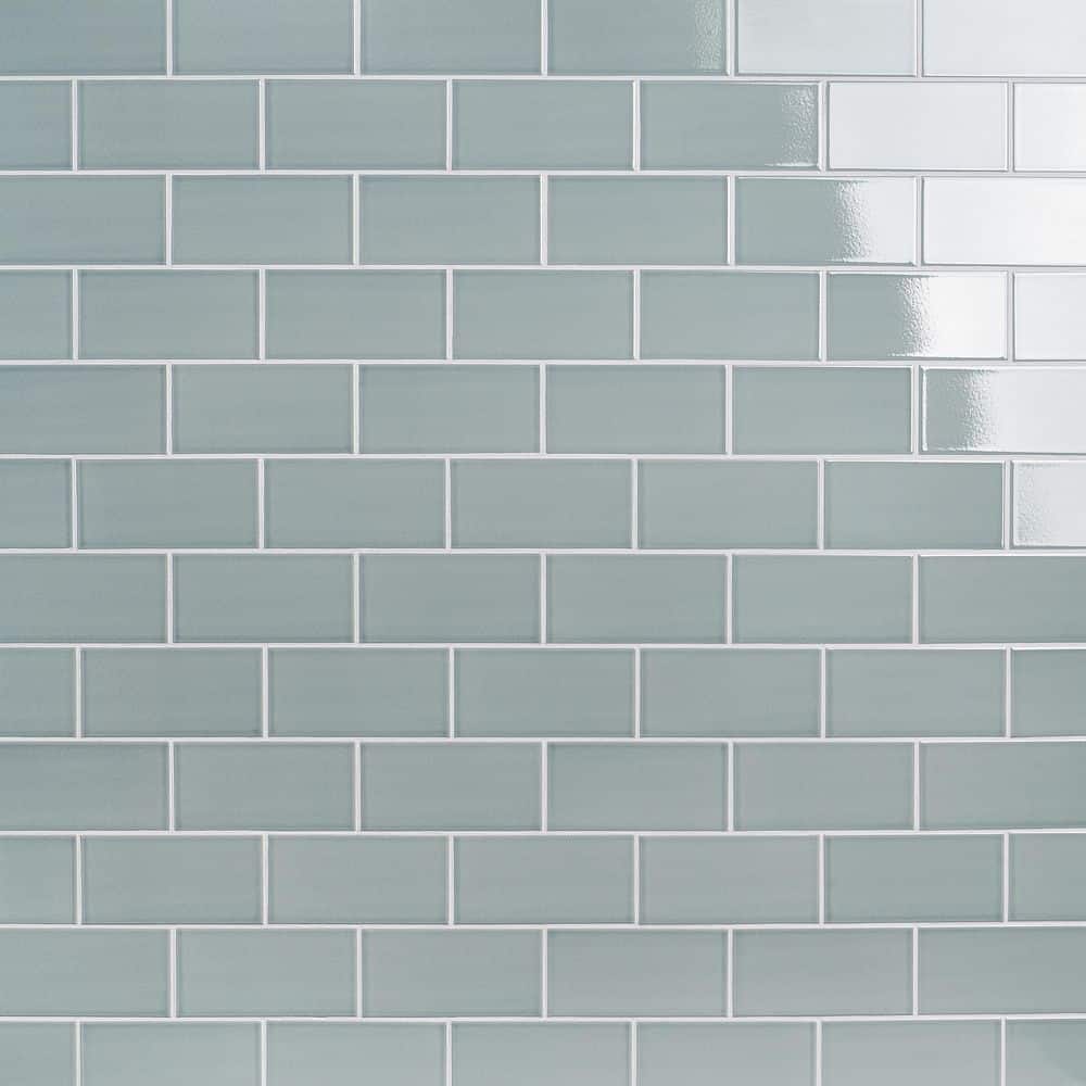 Ivy Hill Tile Gondola Steel Blue 3.93 in. x 7.87 in