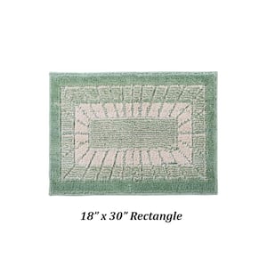 Radiance Green 18 in. x 30 in. Rectangle 100% Polypropylene Kitchen Mat