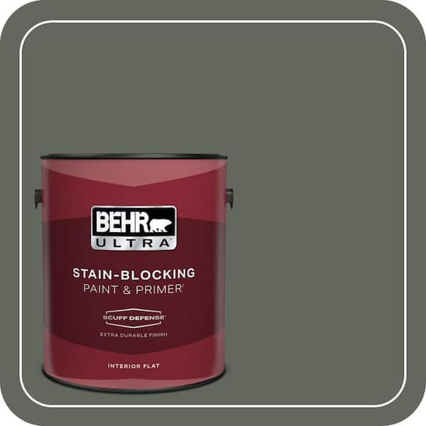BEHR ULTRA 1 gal. #710F-6 Painted Turtle Extra Durable Flat Interior Paint & Primer