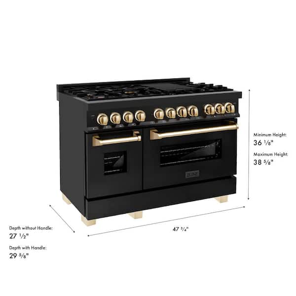 ZLINE Kitchen and Bath Autograph Edition 48 in. 7 Burner Double