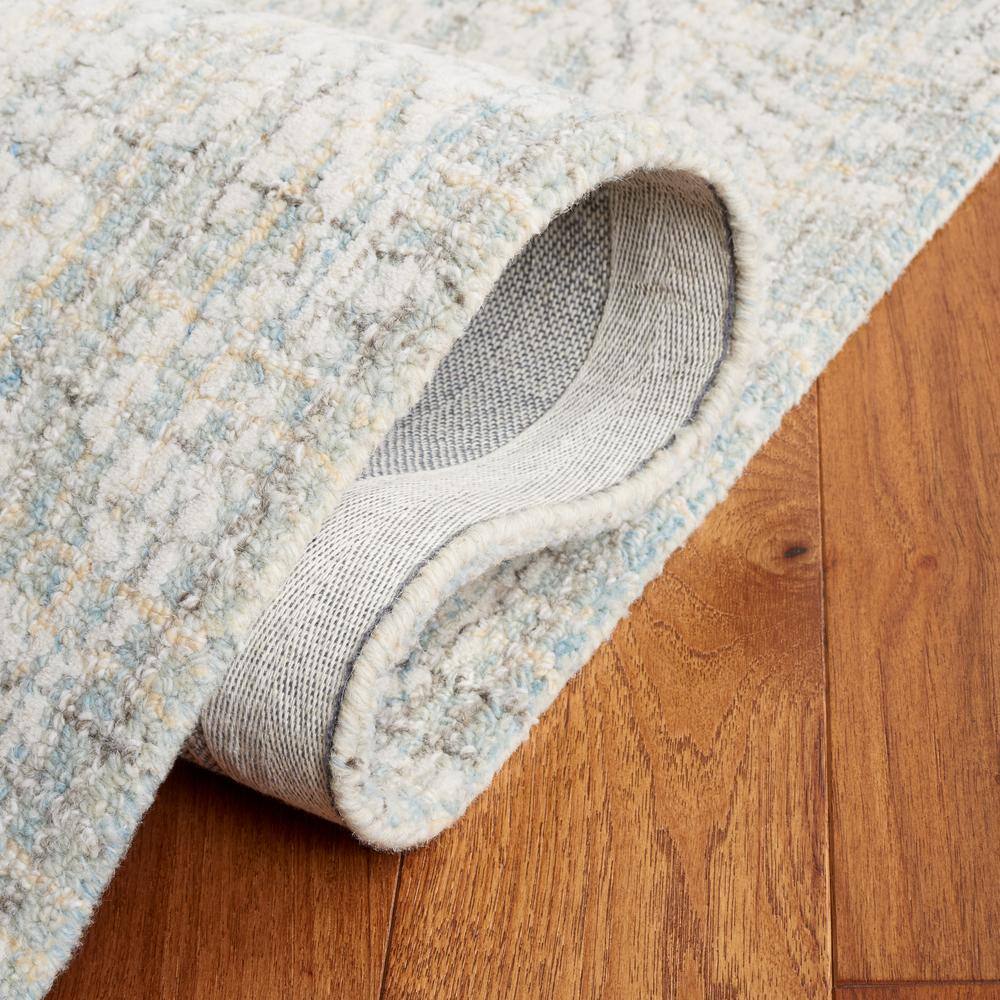 Light Blue Handmade Wool Tufted Area Rug