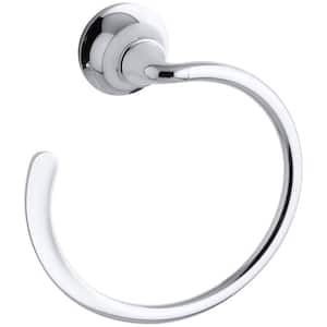 Forte Sculpted Towel Ring in Polished Chrome