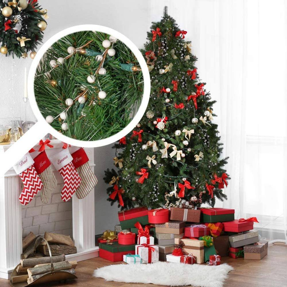 Elegant White Berry Stem Picks for Winter Decor