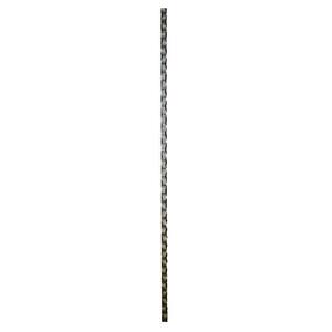3.6 ft. x 9/16 in. x 9/16 in. Iron Baluster Hammered Bar Warm Powder Coated in Nickel
