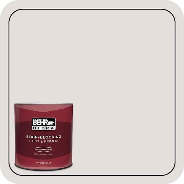 BEHR ULTRA 1 qt. #MQ3-03 Pink Chalk Extra Durable Flat Interior Paint & Primer