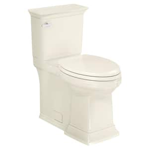 Town Square S Right Height 2-Piece 1.28 GPF Single Flush Elongated Toilet in Linen, Seat Included