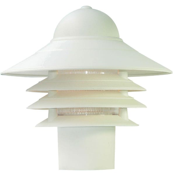 Acclaim Lighting Mariner Textured White Outdoor Post-Mount Light Fixture