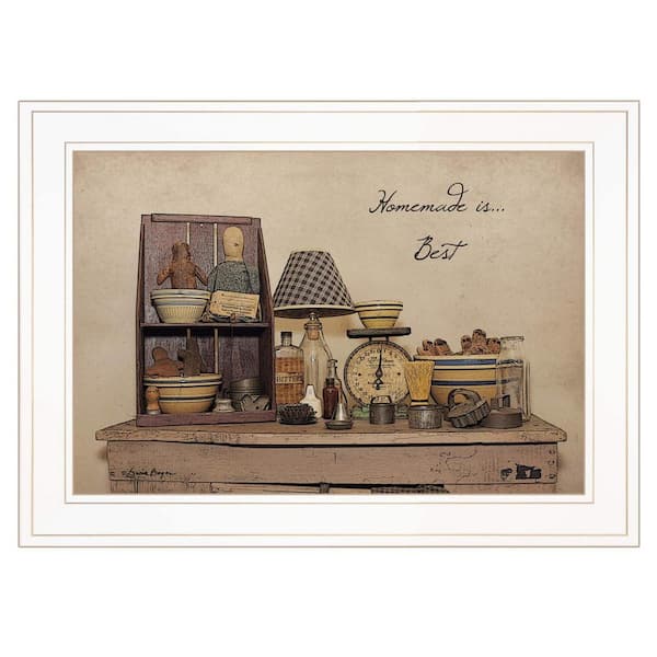 HomeRoots Charlie Homemade is Best 1-Piece Framed Wall Art 15 in. x 19 in.