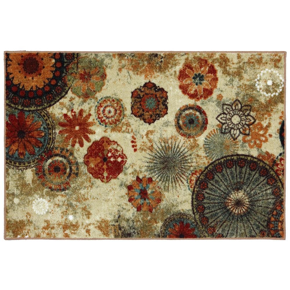 Foster Multicolor Non-Slip Washable Area Rug-3x4