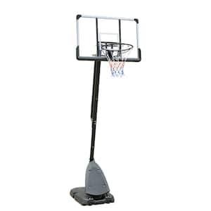 44 in. Backboard Portable Basketball Goal System with Stable Base and Wheels, Height Adjustable 6 to 10 ft.