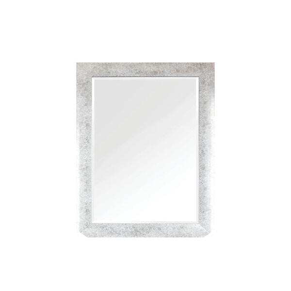 Mirrorize Canada Rectangular Distressed Silver Decorative Framed Bathroom Vanity Wall Mirror (42 in. H x 30 in. W)
