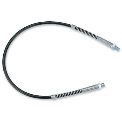 1/8 in. NPT x 7/16-28 UNEF 10000 PSI Grease Hose 30 in. with 2-Springs