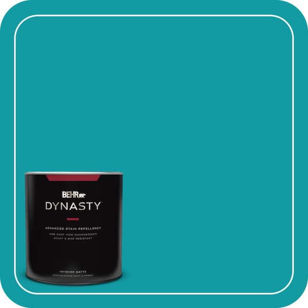 BEHR DYNASTY 1 qt. #MQ4-20 Island Dream One-Coat Hide Matte Interior Stain-Blocking Paint and Primer
