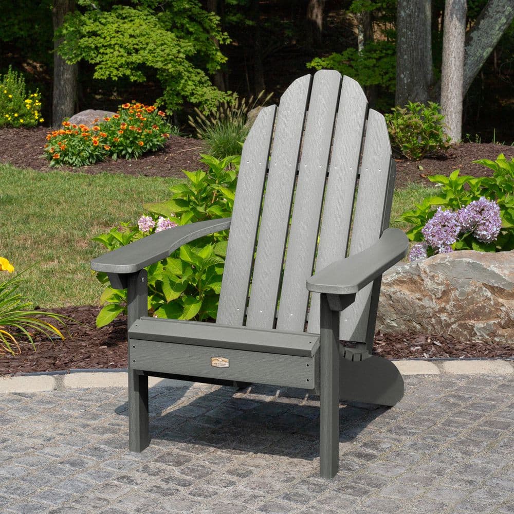 ELK OUTDOORS Essential Gray Plastic Adirondack Chair EO-CLAS1-CGE