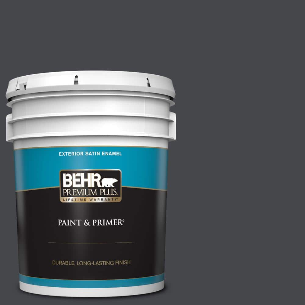 BEHR PREMIUM PLUS 5 gal. #PPU26-23A Dark Secret Satin Enamel