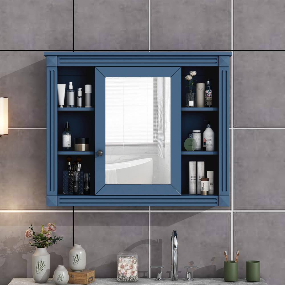 35 in. W x 28.7 in. H Rectangular MDF Bathroom Wall Mounted Medicine Cabine