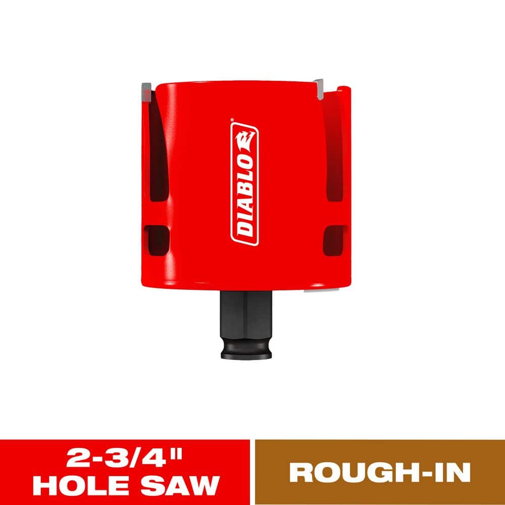 2-3/4 in. x 2-1/2 in. High Speed Steel Demo Demon Carbide Teeth Rough-In Hole Saw with Universal Mandrel price history on PriceWatchPro