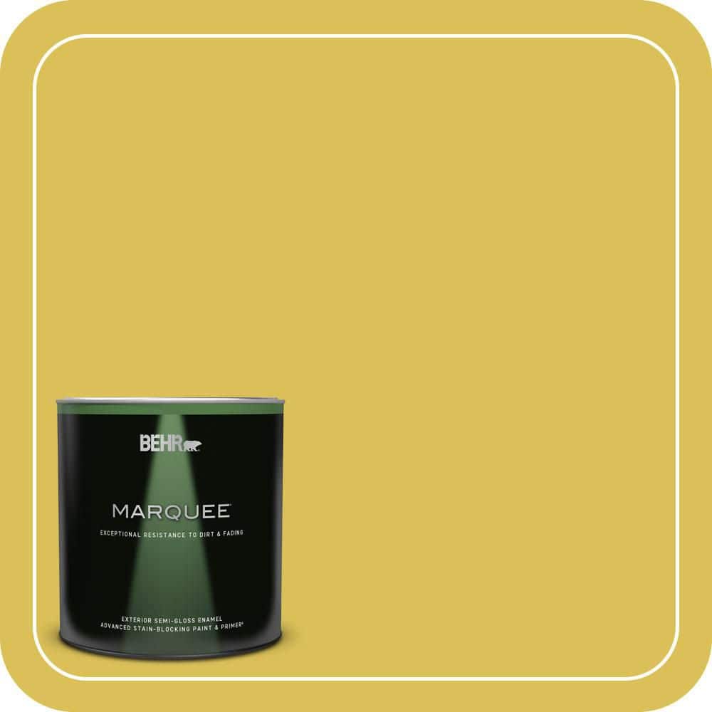 1 qt. #P320-6A Flustered Mustard Semi-Gloss Enamel Exterior Paint & Primer price history on PriceWatchPro