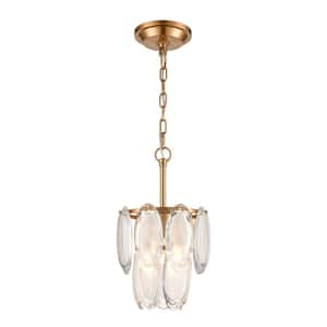 Cloquet 1-Light White Mini Pendant Light with Glass Shade