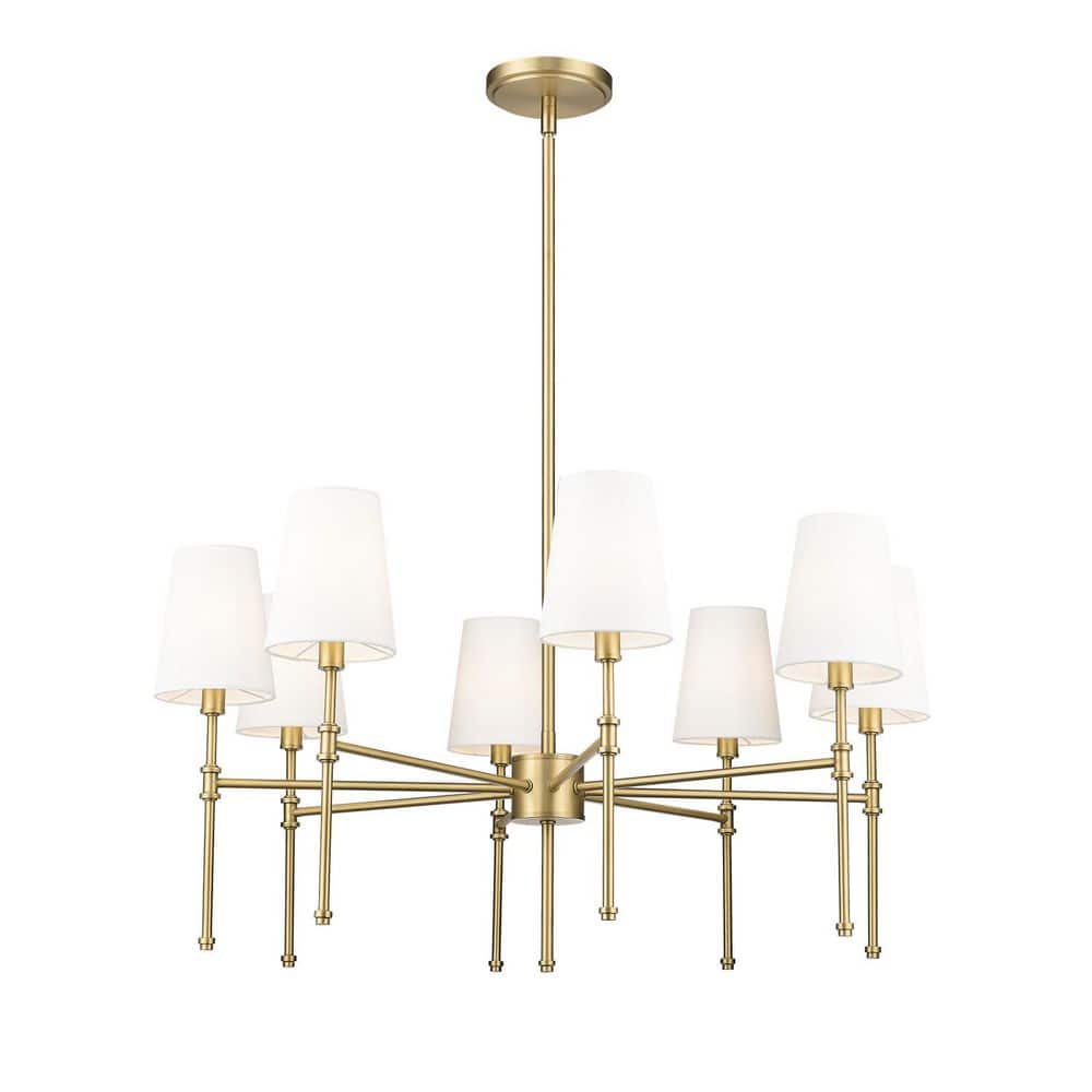 Adorra 8-Light Vintage Brass Chandelier Ceiling Light price history on PriceWatchPro