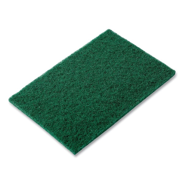 AmerCareRoyal 6 in. x 9 in. Green Medium-Duty Scouring Pad Sponge (60/Carton)