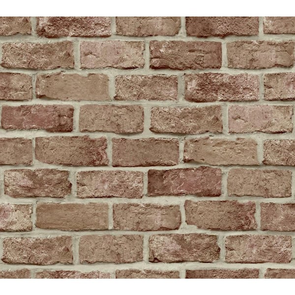 Reviews for York Wallcoverings 45 sq. ft. Stretcher Brick Non-Woven ...