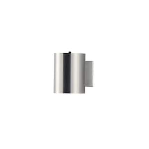 Outpost 1-Light 7.25 in. H OD Metallic Outdoor Hardwired Wall Sconce with Photocell