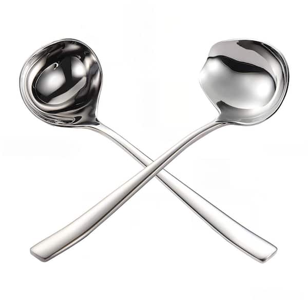 Small 18/10 Stainless Steel Gravy Sauce Ladle with Pouring Spout and Dishwasher Safe Design Ladle,18/10