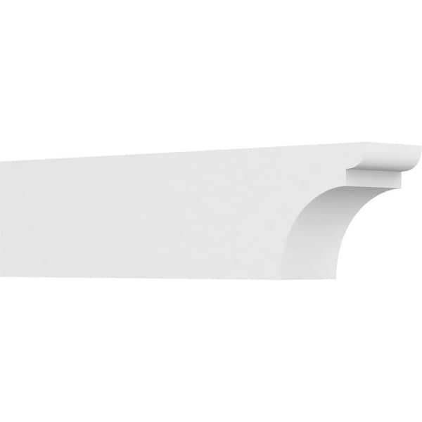 Ekena Millwork 4 in. x 6 in. x 24 in. Yorktown PVC Rafter Tail Brace