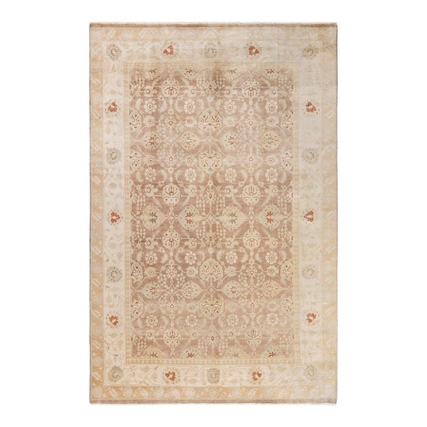 Mogul One-of-a-Kind Traditional Brown 5 ft. 9 in. x 8 ft. 10 in. Oriental Area Rug