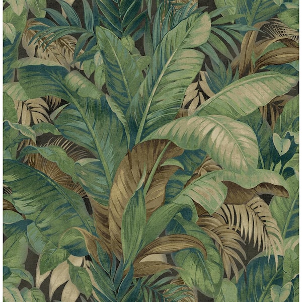 Tommy Bahama Nassau Jungle Tropical Palm Vinyl Peel and Stick Wallpaper ...