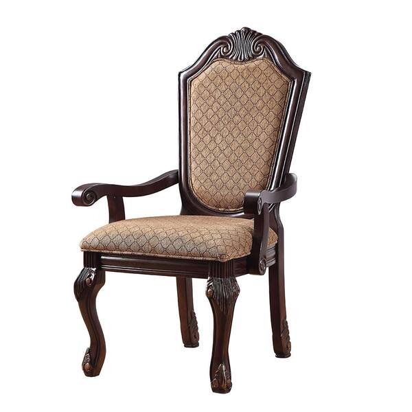 Acme Furniture Chateau De Ville/Espresso Fabric Arm Chair (Set of