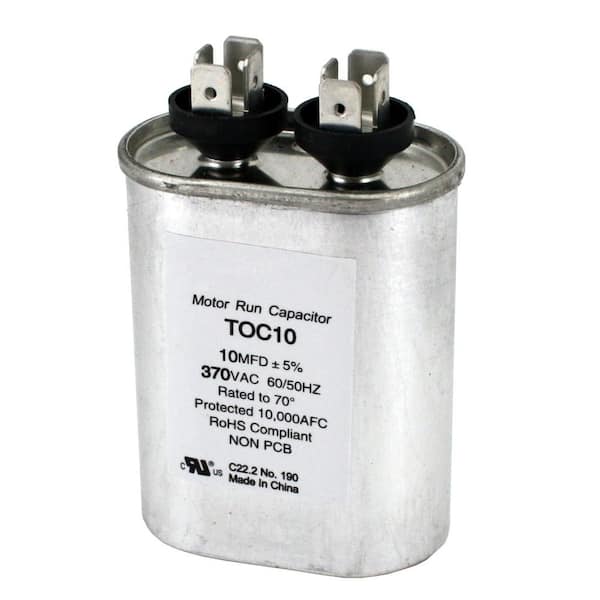Unbranded Packard 370-Volt 10 MFD Motor Run Oval Capacitor