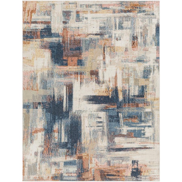 Artistic Weavers Santana Orange 4 ft. x 6 ft. Abstract Indoor Area Rug