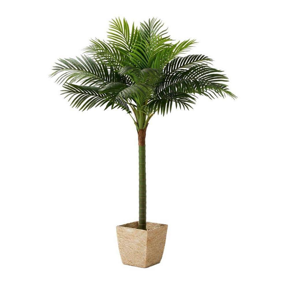Afoxsos 30 in. Artificial Green Indoor/Outdoor Palm Tree Plant