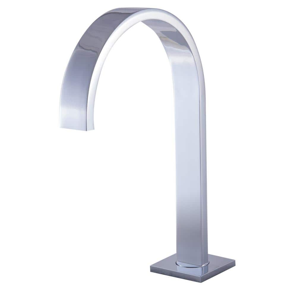 Polished Chrome Gooseneck 6.19" Widespread Bathroom Faucet