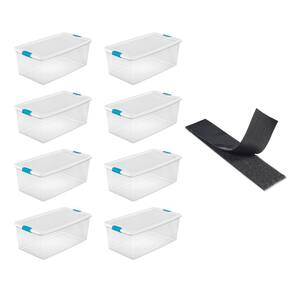 106 Qt. Storage (8 Pack) Bundled with Velcro Brand with Fastener