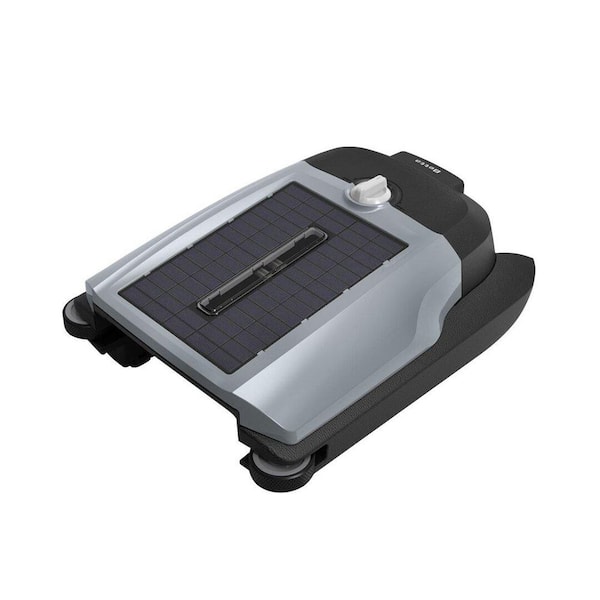 Flex Solar Powered Automatic Robotic Pool Vacuum Skimmer with Soft-Touch Case and Twin SCT Motors (Grey)