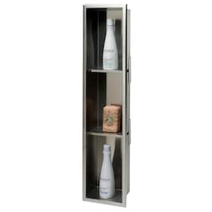 36 in. x 8 in. x 4 in. Niche in Brushed Stainless Steel