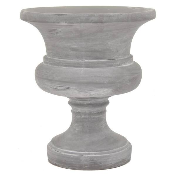 THREE HANDS 15.5 in. Gray Planter