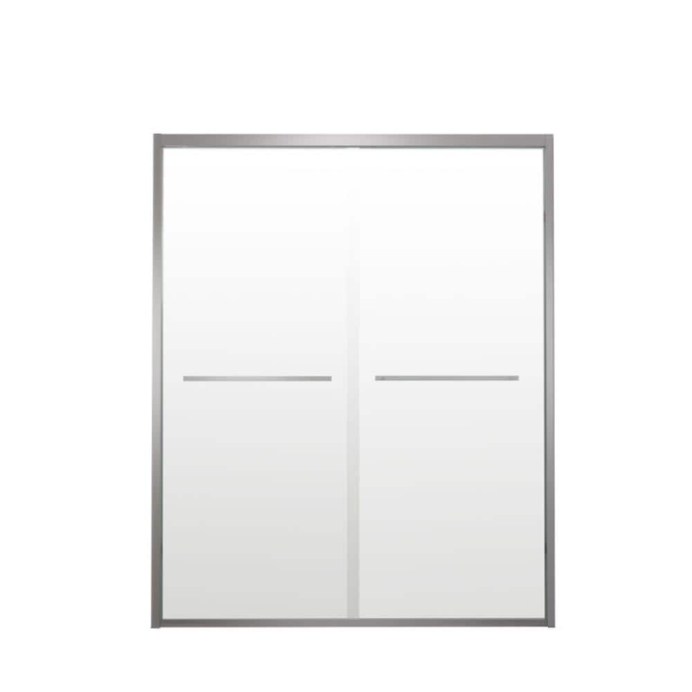 56 in.-60 in.W x 74 in.H Double Sliding Framed Shower Door in Chrome Finish with 1/4 in. Thick Tempered Glass price history on PriceWatchPro
