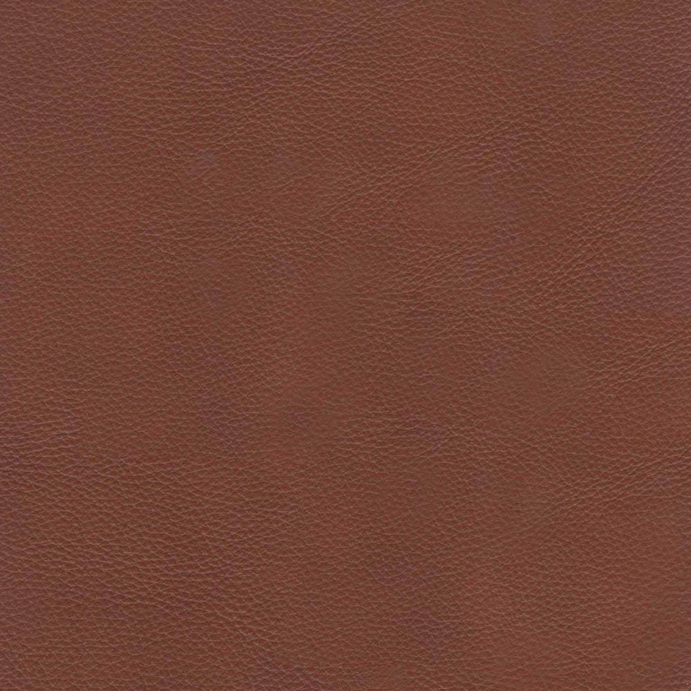 Cinnamon Brown Tufted Leather Loveseat with Wood Feet