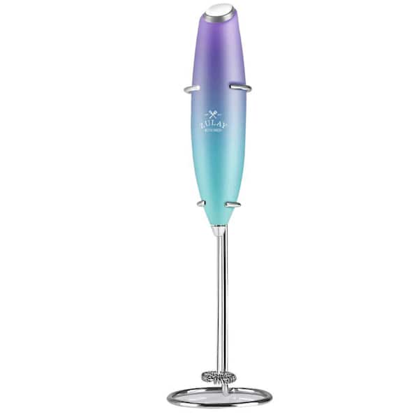 Zulay Kitchen Powerful Milk Frother Handheld Foam Maker for Lattes- Northern Lights