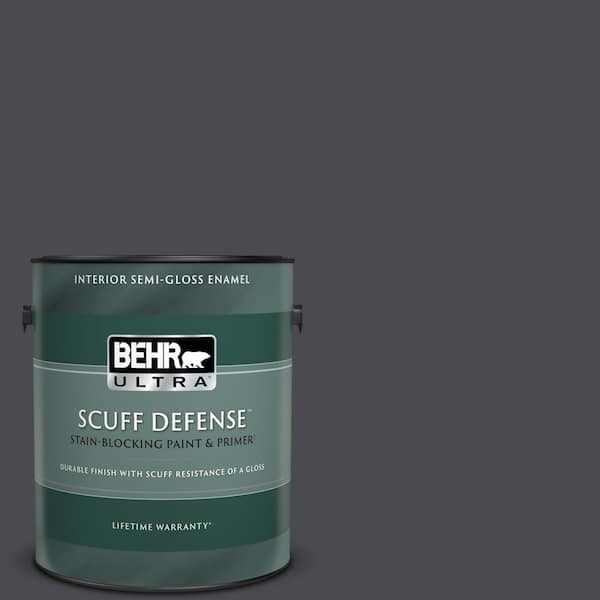 BEHR ULTRA 1 gal. #N560-7 Limo-Scene Extra Durable Semi-Gloss Enamel Interior Paint & Primer