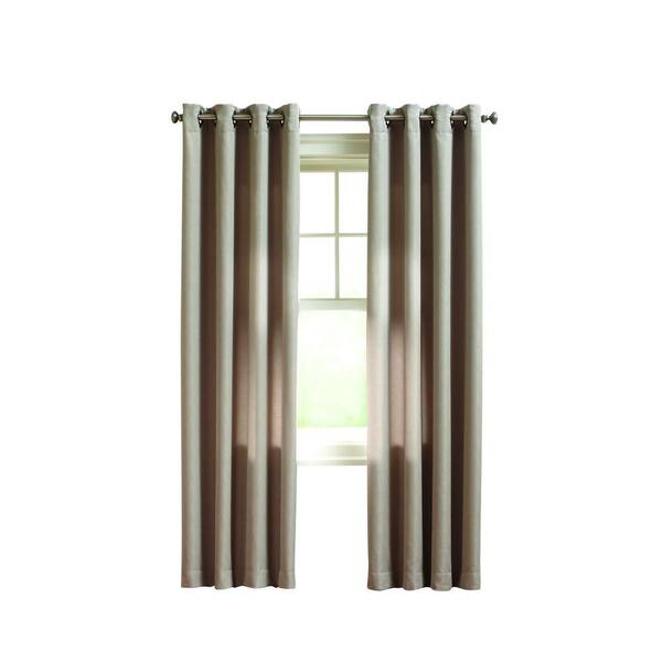 Home Decorators Collection Tan Briarhill Room Darking Curtain - 50 in. W x 108 in. L