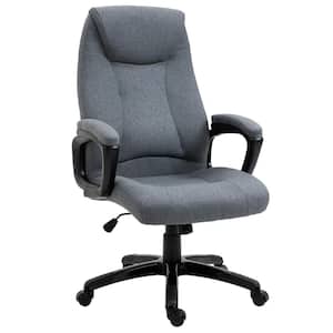Modern Grey Fabric Computer Chair with Back Support Adjustable Height