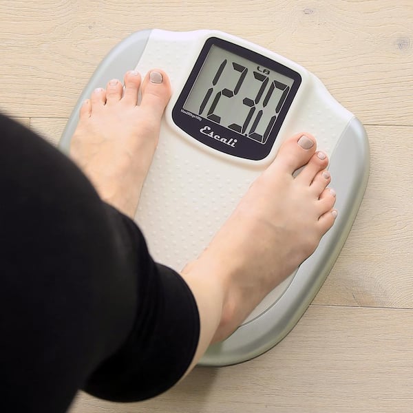 Asligtco Bathroom Scale 560lbs High Capacity Scale for Body Weight Extra Large Platform Backlit Display Digital Scales with Tape Measure & Battery