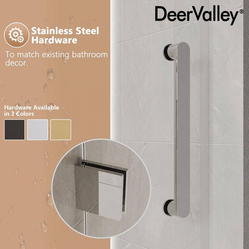 Concord 60" Frameless Sliding Shower Door with Chrome Finish