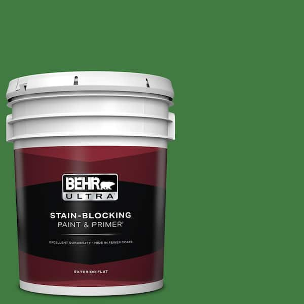 BEHR ULTRA 5 gal. #M390-7 Hills of Ireland Flat Exterior Paint & Primer