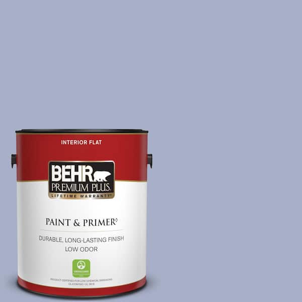 BEHR PREMIUM PLUS 1 gal. #S540-3 Meadow Phlox Flat Low Odor Interior Paint & Primer
